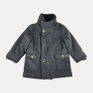 Mayoral Dark Gray Kids Pea Coat